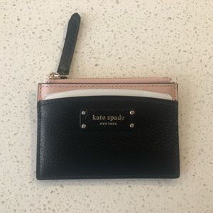 Kate Spade Small Pink and Black Wallet